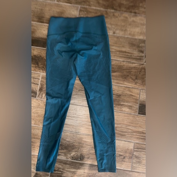 Fanka women’s Teal High-Waisted compression Leggings - Picture 2 of 5